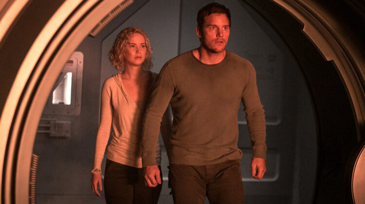 Os passageiros do filme de ficção científica de Chris Pratt foram alvo de reações adversas